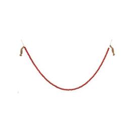 Ganz - Oversized Wood Beaded Garland Strand 80 Inches Long - Red