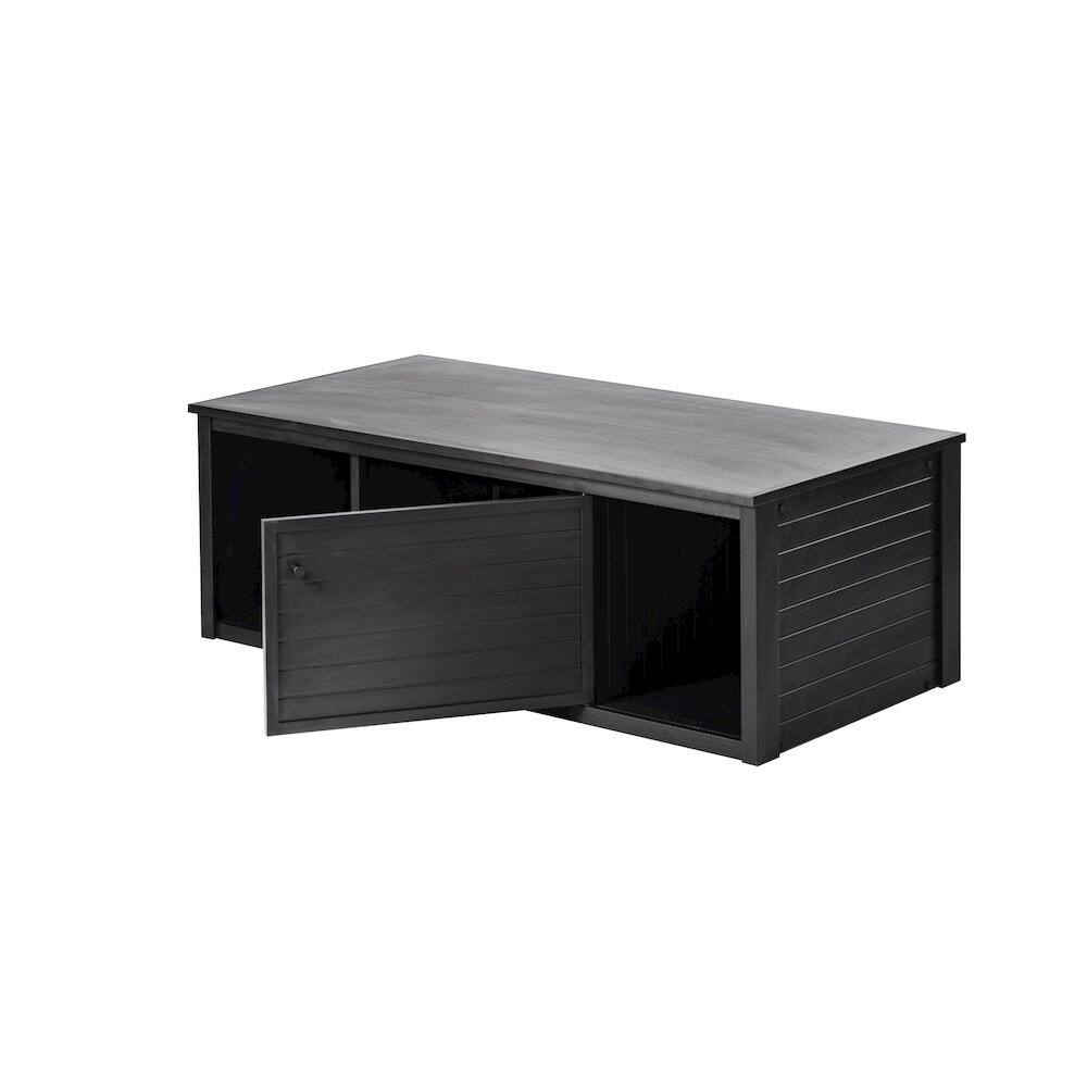 Alt View 1. New Age Pet - ECOFLEX 48" Lo-Boy Versa Stand in Black - Black.