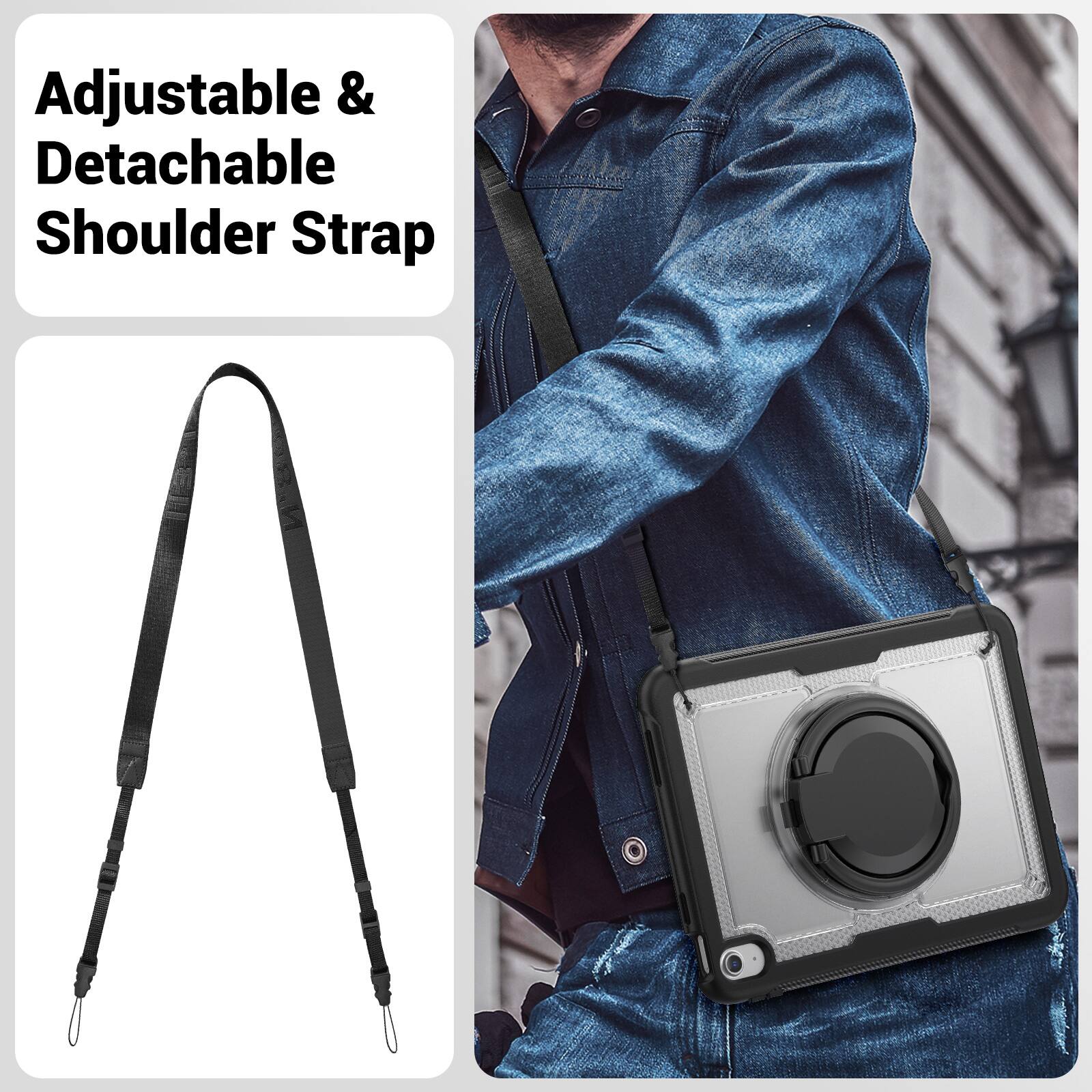 Adjustable & Detachable Shoulder Strap