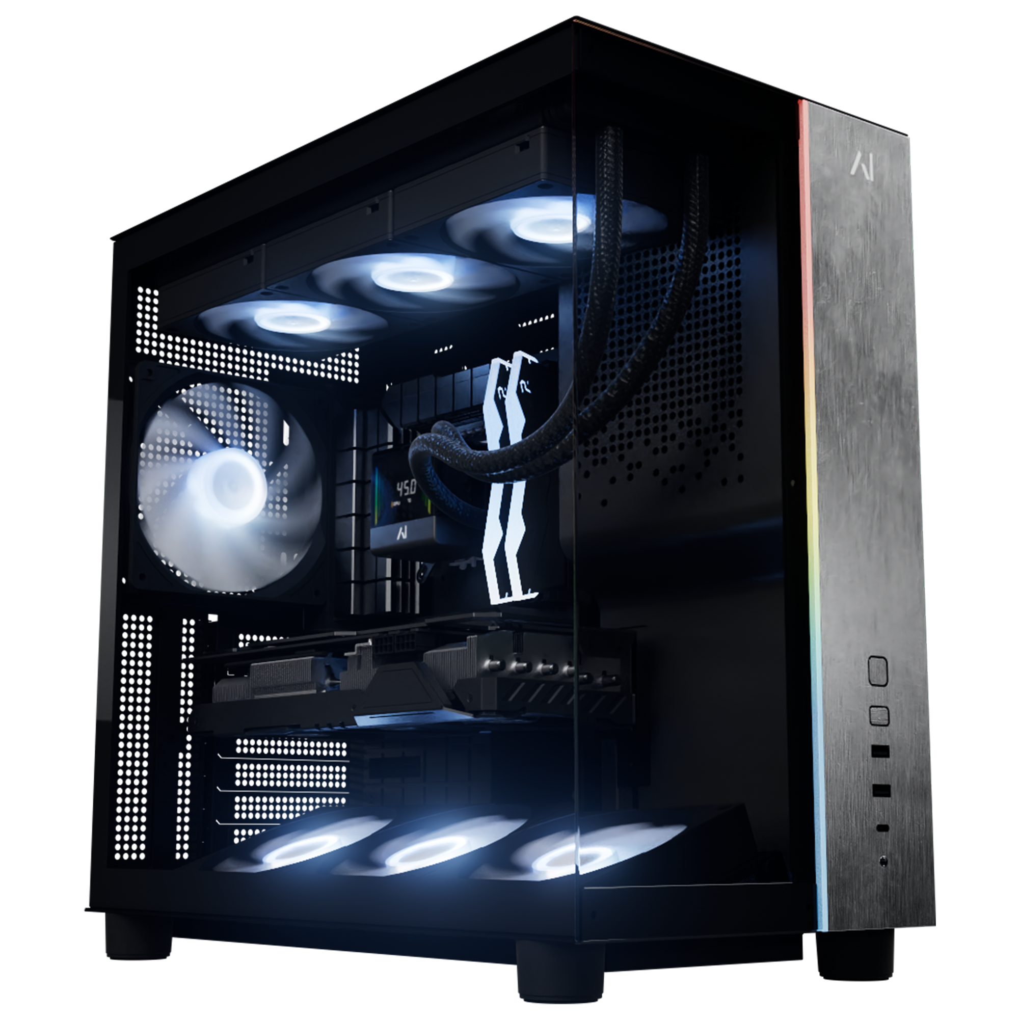 Andromeda Insights - AI 50 Ultra Pro V3 Gaming PC RTX 5080 16GB | Intel Core Ultra 7 265KF (5.5 GHz Boost) | 32GB DDR5 6000MHz | 2TB Gen4 SSD - Black