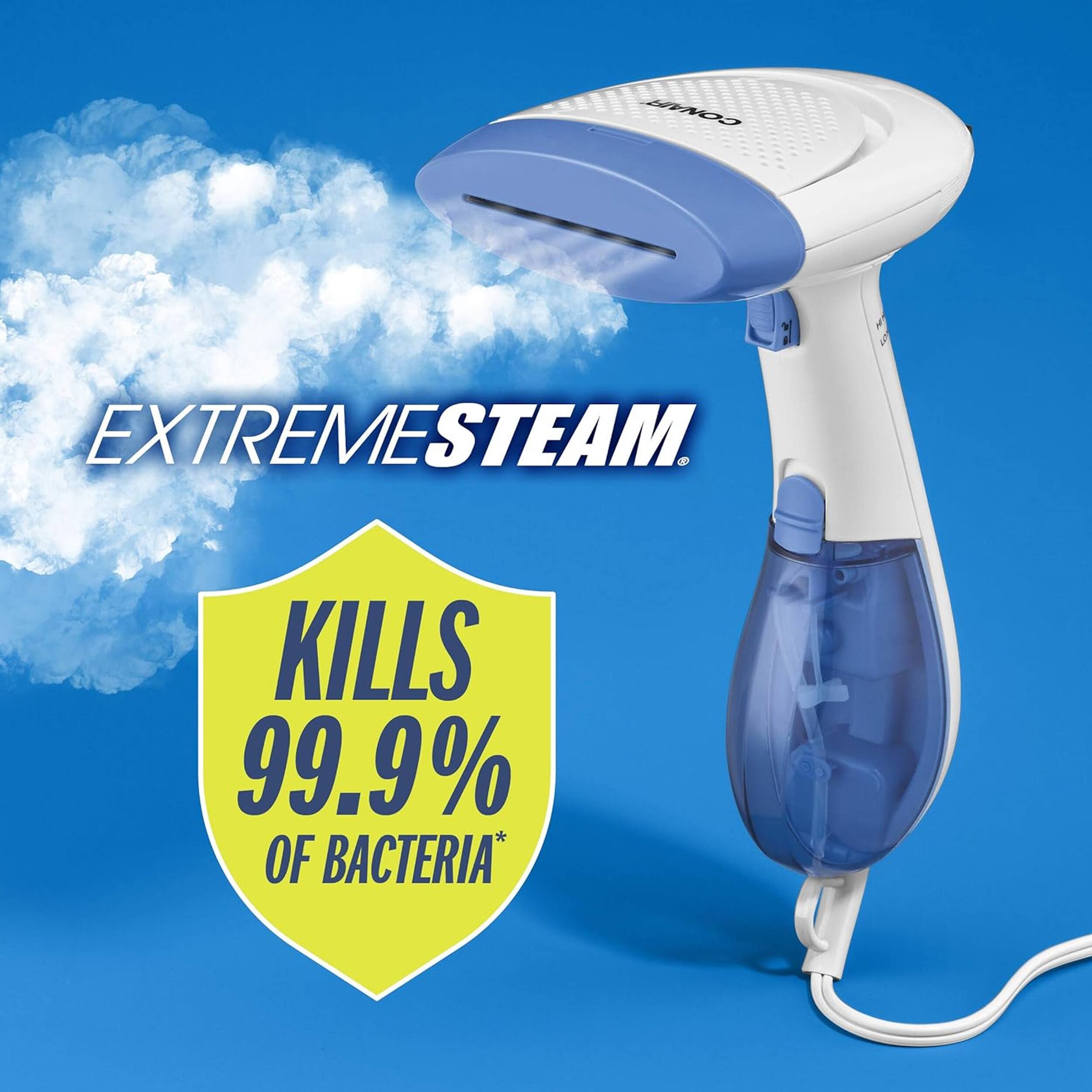 COE: EXTREME STEAM. KILLS 99.9% OF BACTERIA*