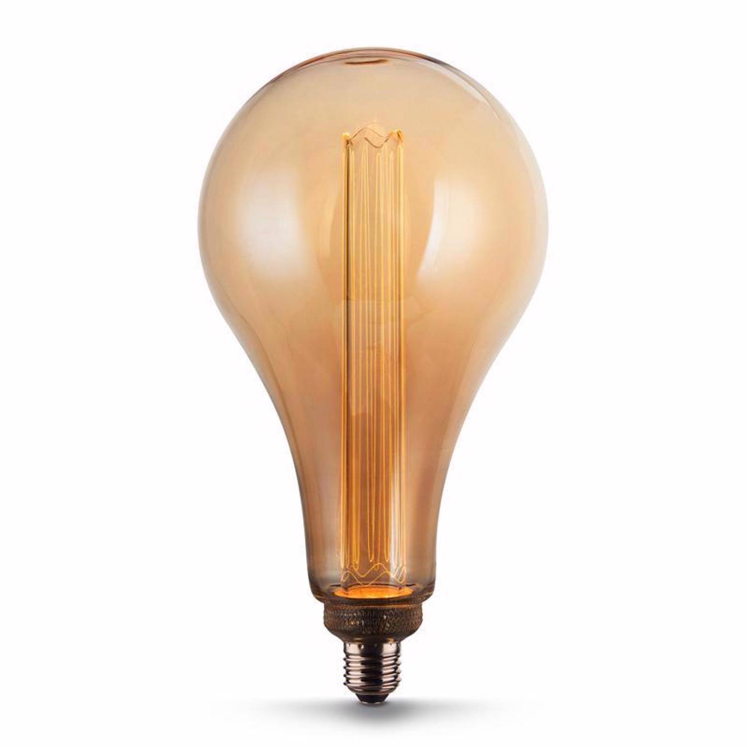 Angle. FEIT ELECTRIC - Feit PS50 E26 (Medium) Filament LED Bulb Warm White 60 Watt Equivalence 1 pk.