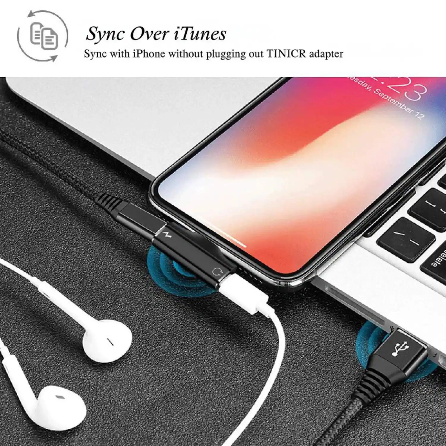 Sync Over iTunes  
Sync with iPhone without plugging out TINICR adapter  

Tuesday, September 23  
12