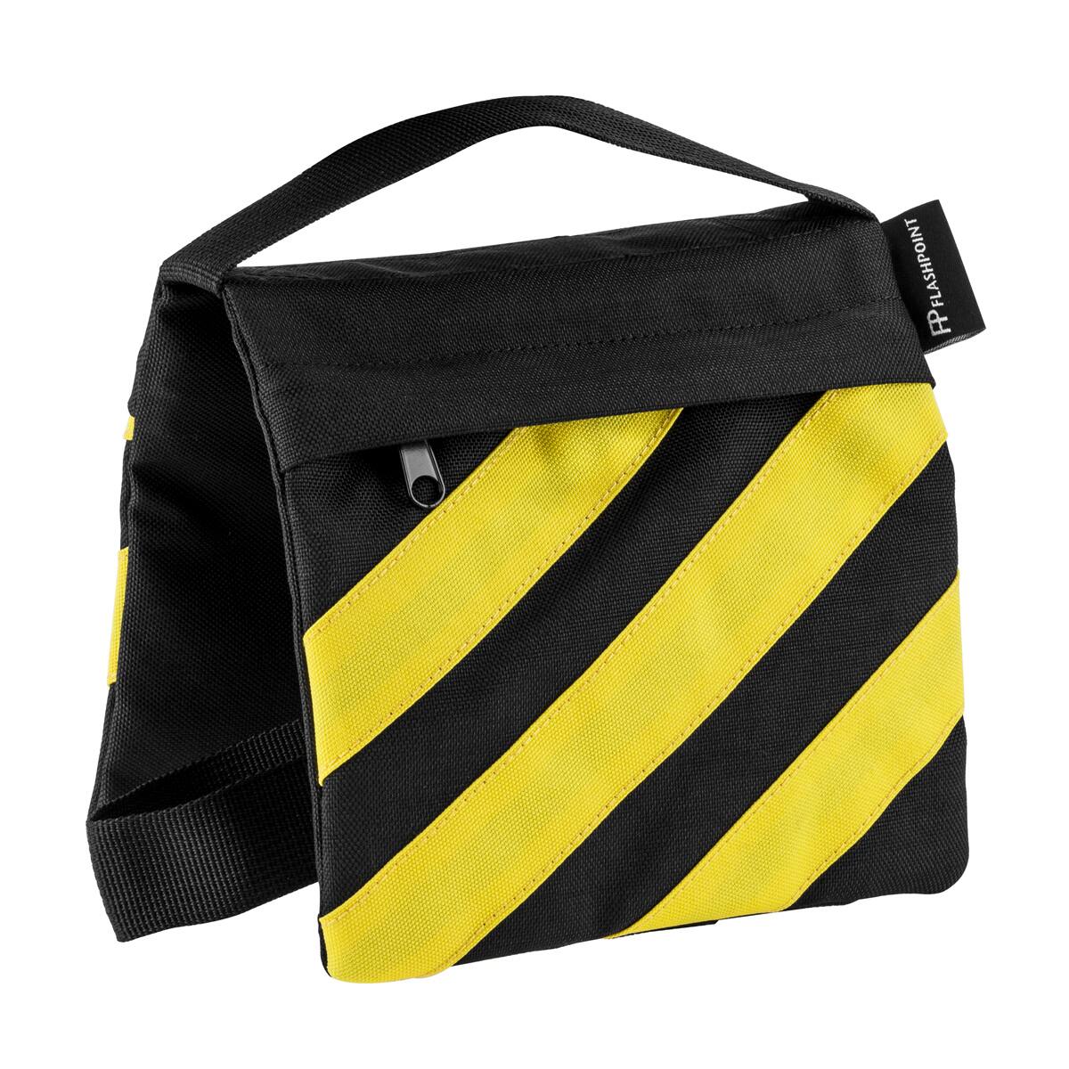 Front. Flashpoint - Flashpoint Empty Saddle Sandbag, 5lb Capacity, Yellow  Black.