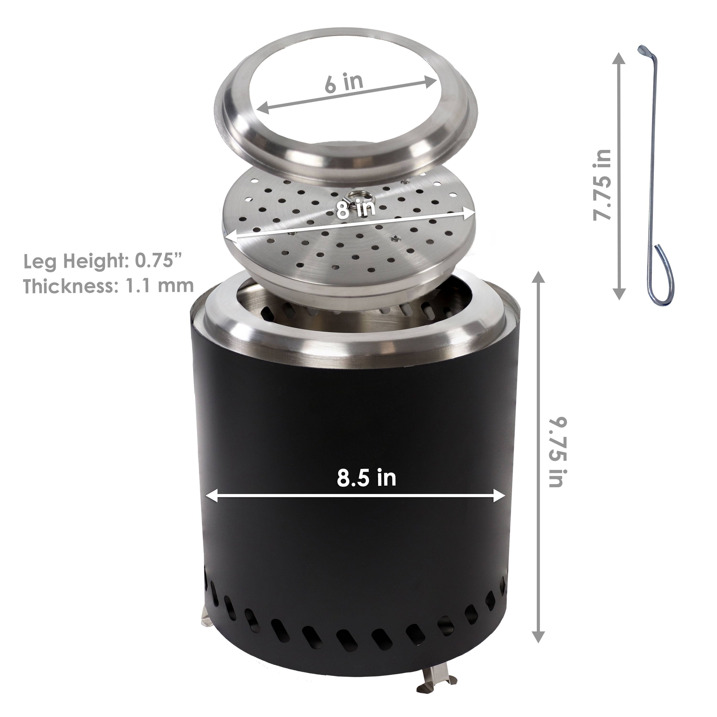 Leg Height: 0.75"  
Thickness: 1.1 mm  

6 in  
8 in  
8.5 in  
7.75 in  
9.75 in