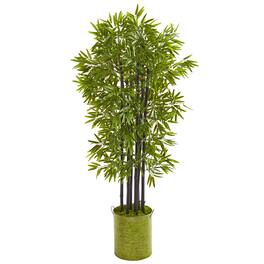 BreeBe - 57" Bamboo Tree Planter UV Resist (Indoor/Outdoor) - Green