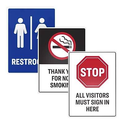 RESTROOM

THANK YOU FOR NOT SMOKING

STOP

ALL VISITORS MUST SIGN IN HERE