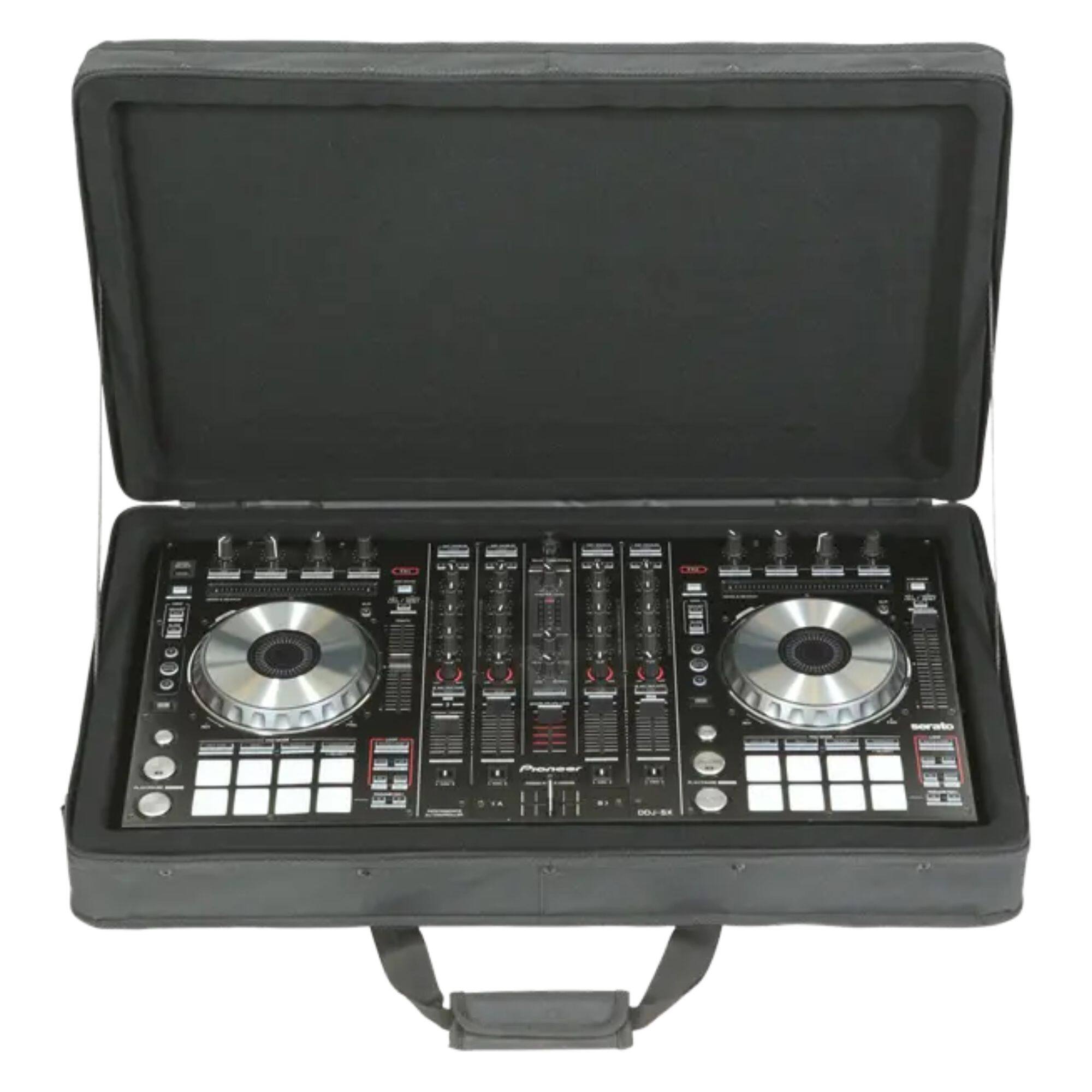 Alt View 8. SKB - SKB 27”x14” DJ Controller & Small MIDI Keyboard Soft Case Padded Bag, Black.