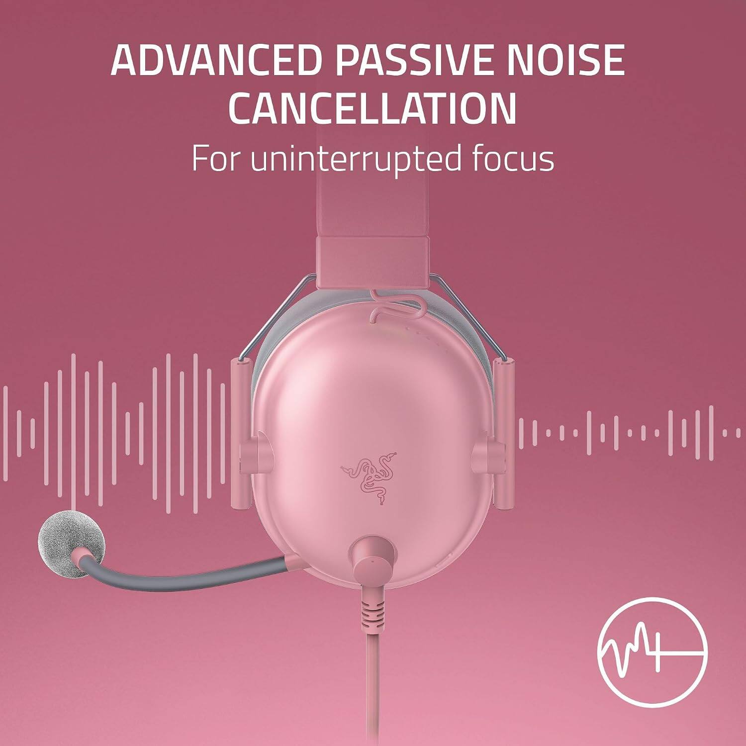 ADVANCED PASSIVE NOISE CANCELLATION  
For uninterrupted focus