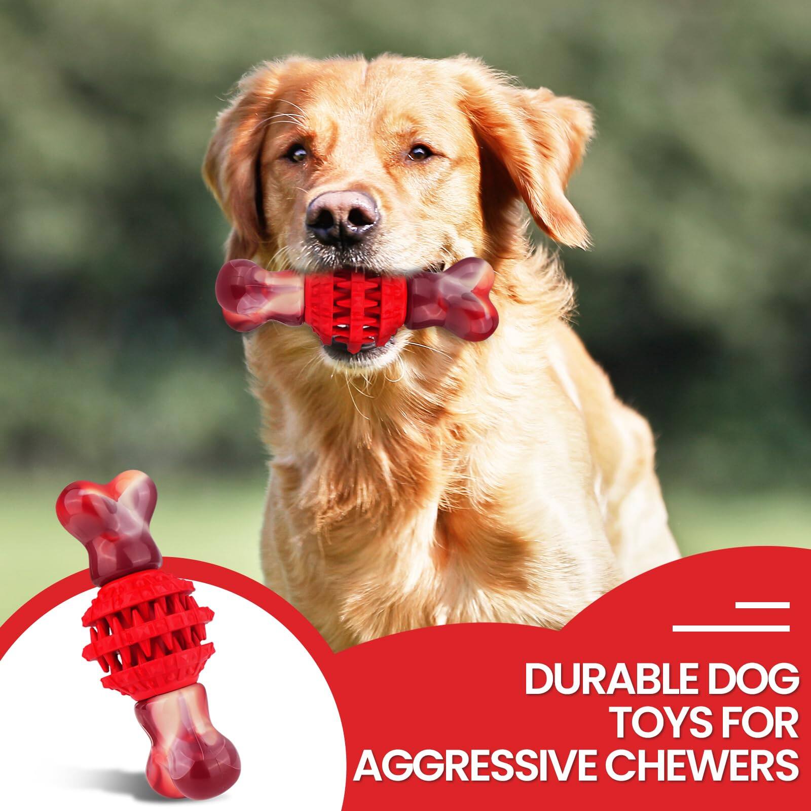 DURABLE DOG TOYS FOR AGGRESSIVE CHEWERS