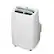Left. LG - 300 Sq. Ft. 7,300 BTU DOE Smart Portable Air Conditioner - White.