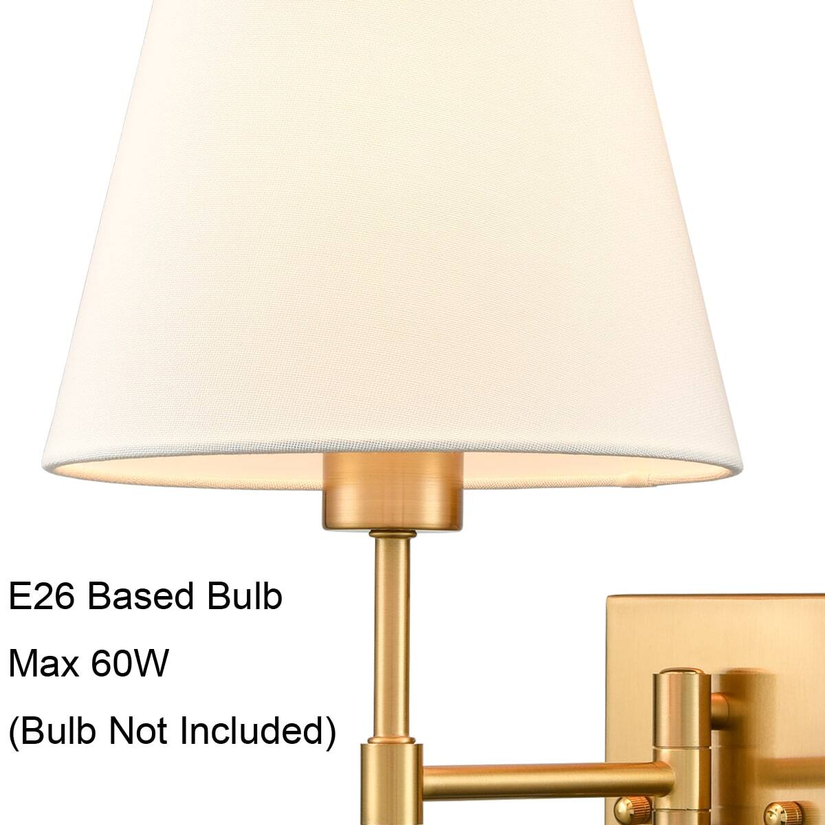 E26 Based Bulb  
Max 60W  
(Bulb Not Included)