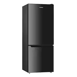 BANGSON - 7.1 Cu.Ft Fridge, Bottom Freezer, Large Capacity, Energy Saving, Adjustable Temp, Low Noise - Black
