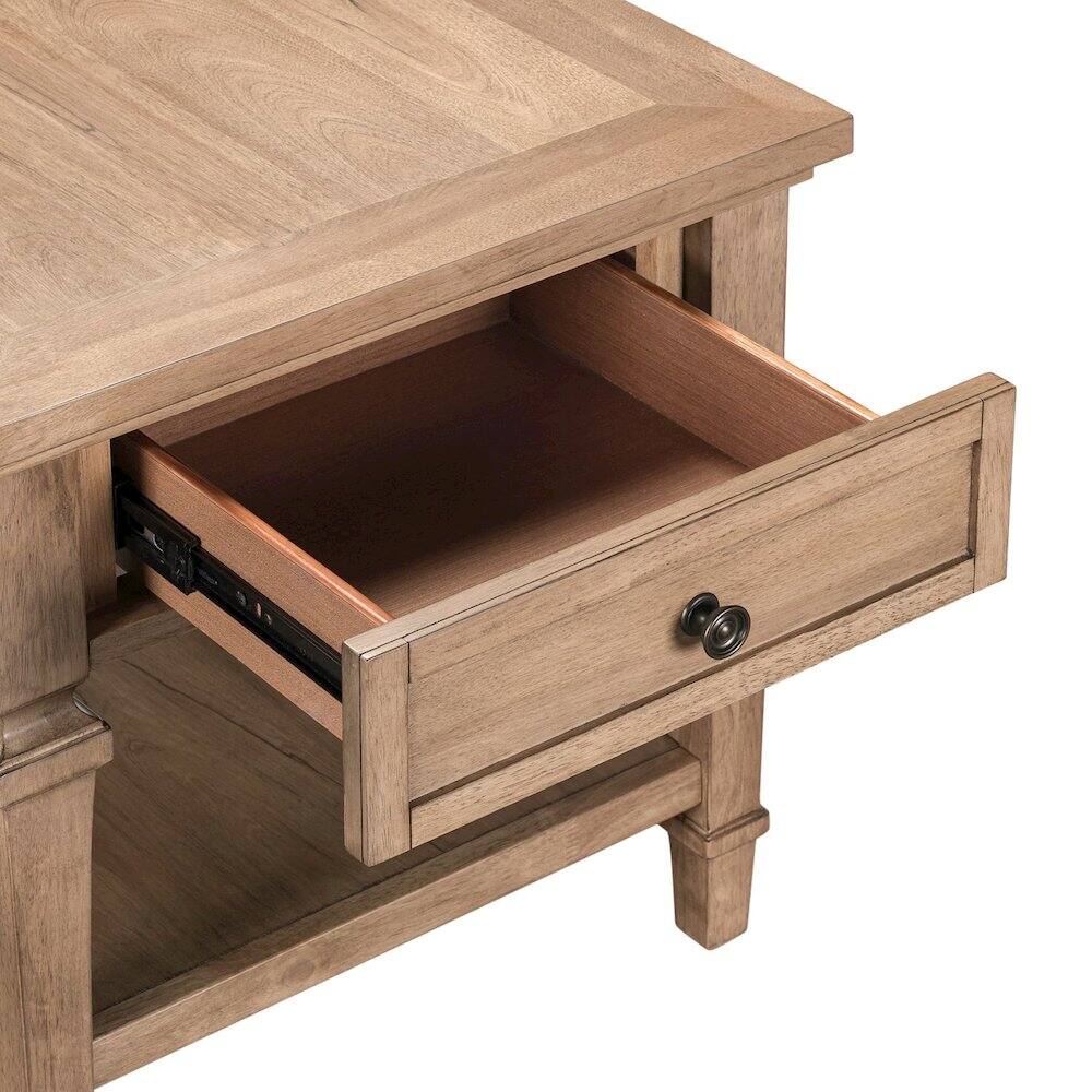 Alt View 6. Liberty Furniture Industries - Haven Hills End Table for Living Room Traditional - Camel Beige Birch Wood - Camel Beige.