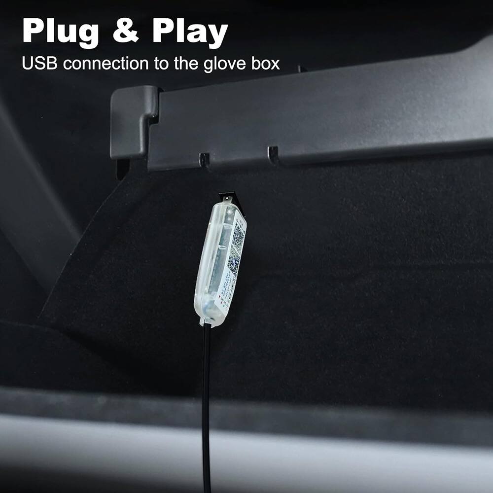 RTMB - Dreamcolor Car LED Strip Light – RGB, 110" USB-C, Music Sync, Dynamic Effects