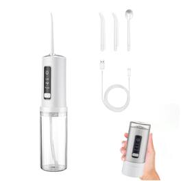 ESBANY - Rechargeable Cordless Water Flosser - 220ML Tank Portable Water Pick with IPX7 Waterproof & USB Rechargeable,3 Pressure