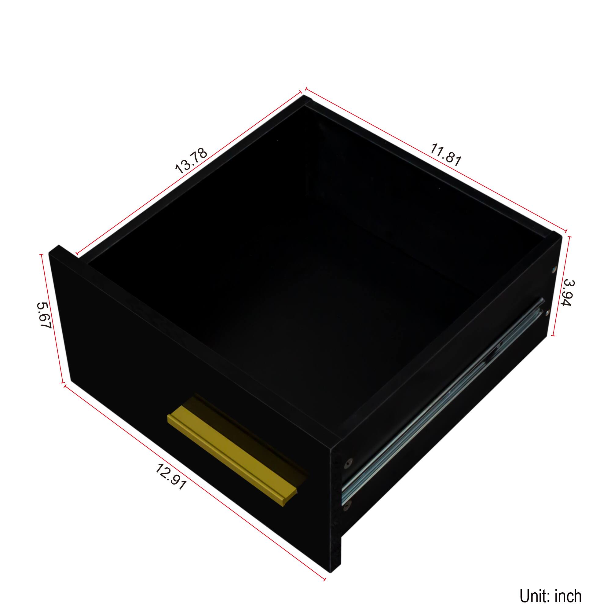 13.78  
11.81  
5.67  
3.94  
12.91  

Unit: inch