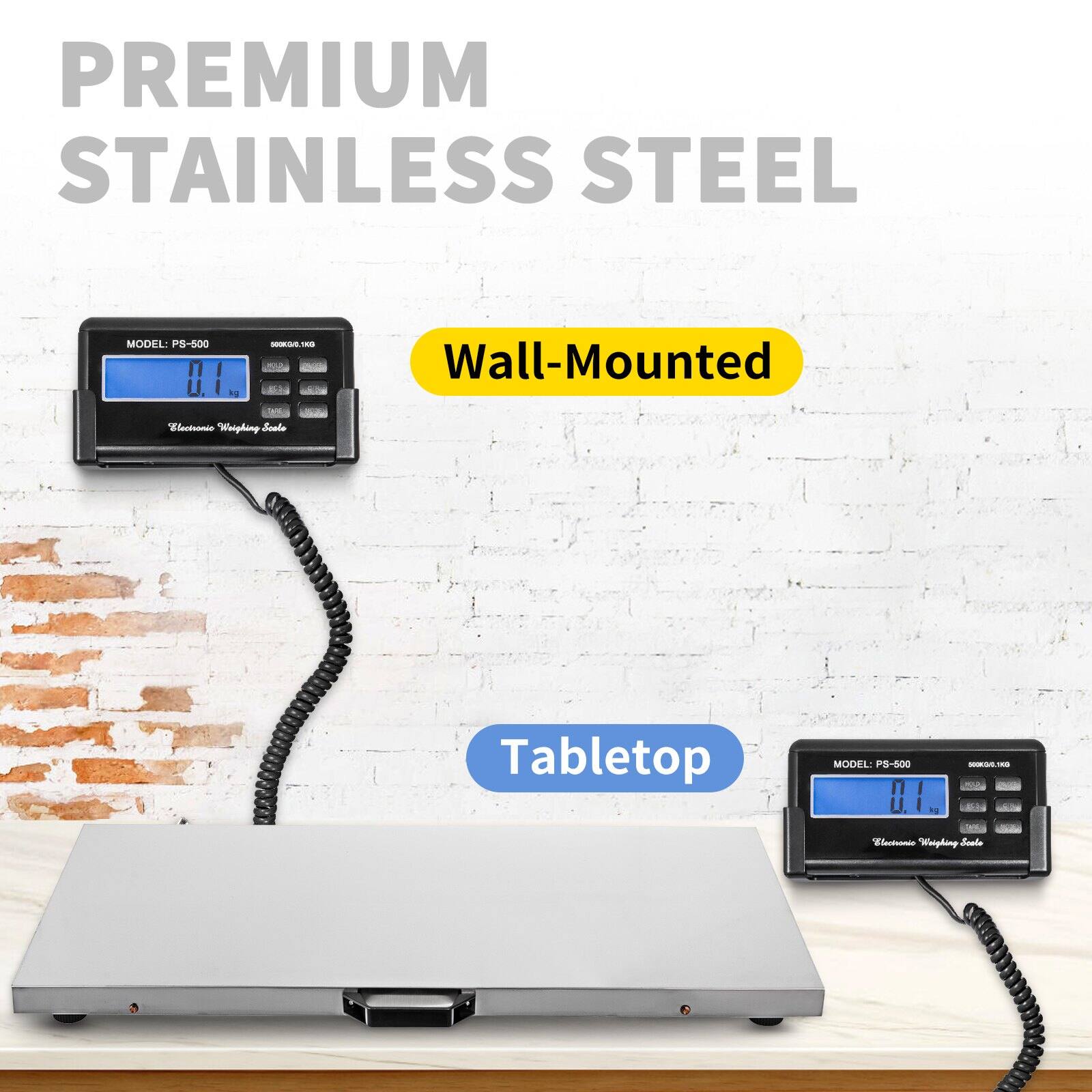 PREMIUM STAINLESS STEEL

Wall-Mounted
MODEL: PS-500

Tabletop
MODEL: PS-500