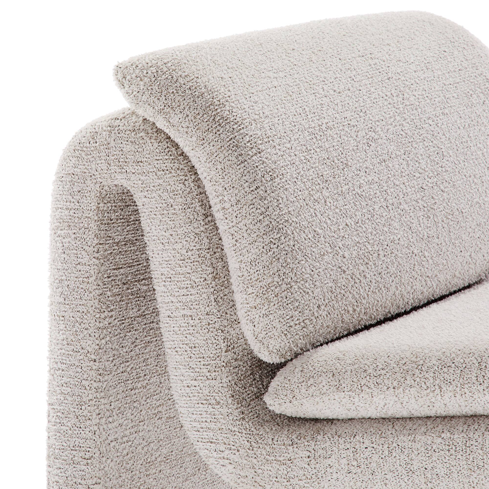 Alt View 5. Modway - Dune Boucle Upholstered Armless Accent Chair by Modway - Parchment.