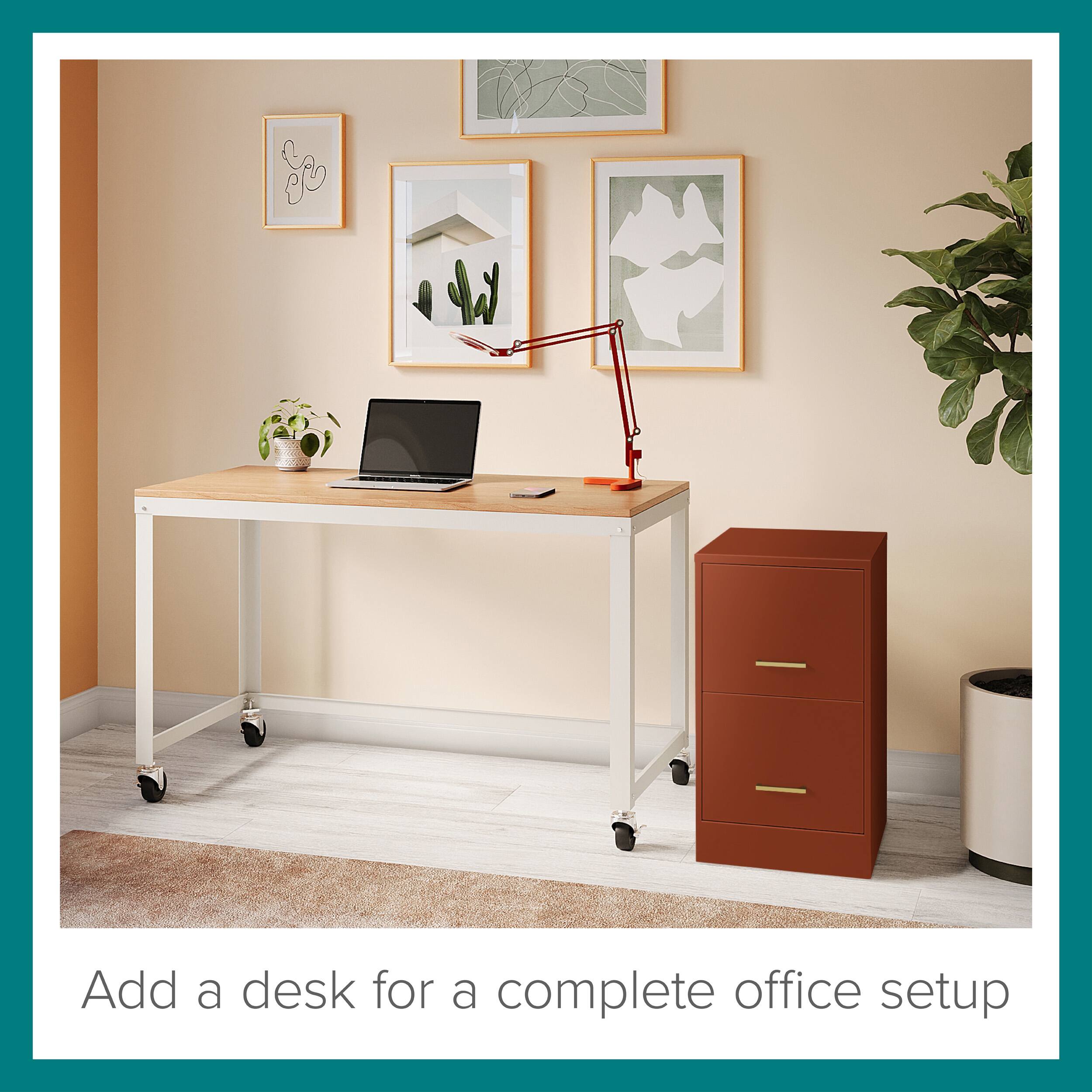 Add a desk for a complete office setup