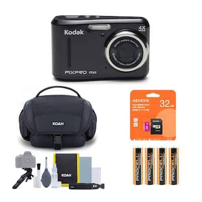 Kodak PIXPRO FZ43 Friendly Zoom Digital Camera Bundle Black FZ43BK Kodak PIXPRO FZ43 Friendly Zoom Digital Camera Bundle Black FZ43BK