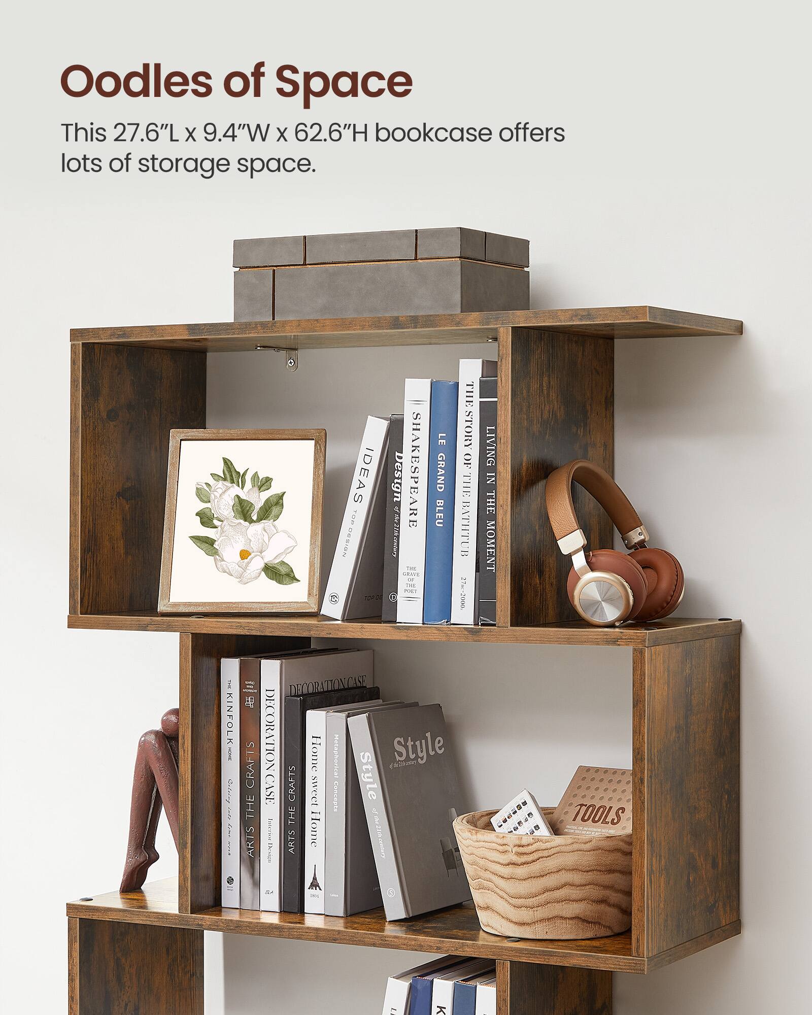Oodles of Space

This 27.6"L x 9.4"W x 62.6"H bookcase offers lots of storage space.

- IDEAS
- MI Design
- SHAKESPEARE
- LE GRAND BLEU
- THE STORY OF THE BATH
- LIVING IN THE MOMENT
- KINFOLK
- CRAFTS
- THE ARTS
- DECORATIONCASE
- DECORATION
- Home Hesaphorica Style
- CASE CRAFTS
- sweet
- sancests
- Style
- THE Pnteree
- Home Desten
- ARTS
- COOaCN
- TOOLS