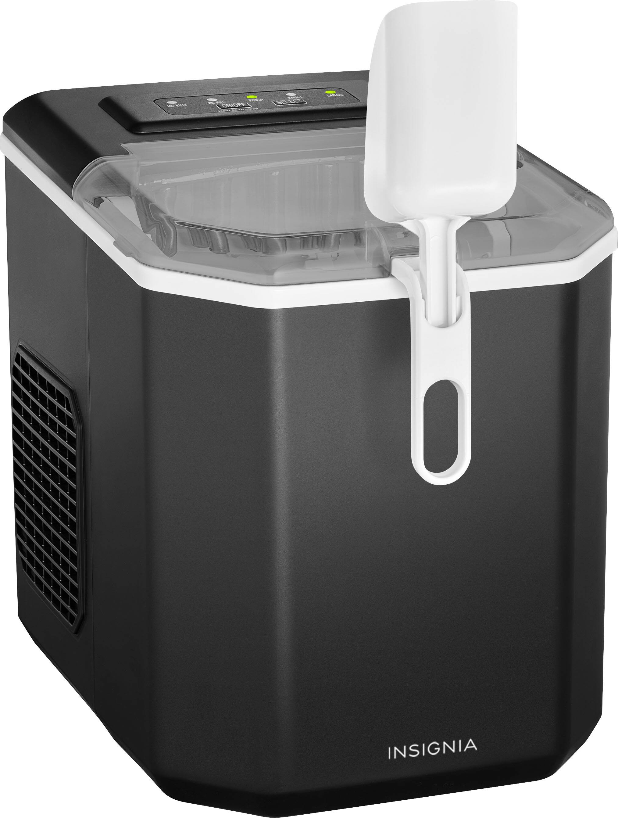 Alt View 12. Insignia™ - 16 lb. Portable Icemaker with Ice Scoop and Scoop Holder - Black.