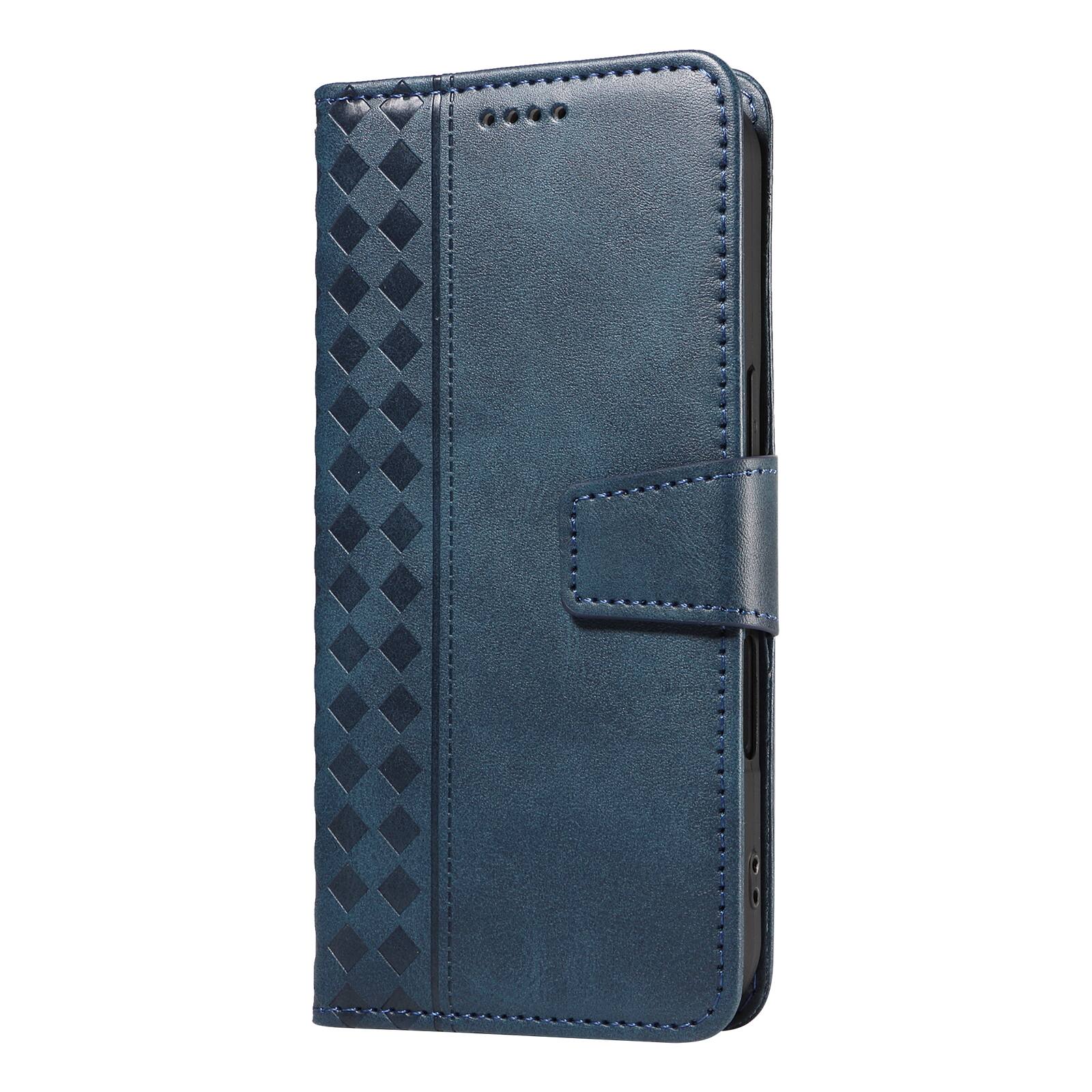 Alt View 7. Dteck - For Samsung Galaxy A17 5G Shockproof Leather Folio Kickstand Card Slots Wallet Case with Strap - Blue.