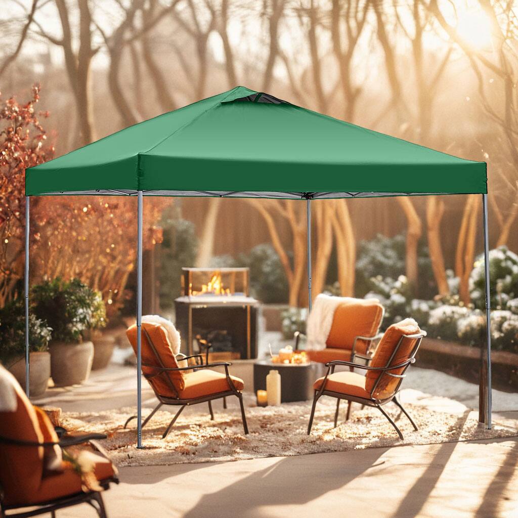 Alt View 2. Ainfox - Ainfox Pop Up Gazebo Outdoor Canopy Tent Without sidewalls - Green.