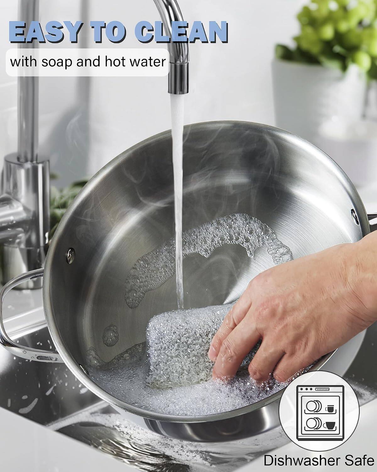 EASY TO CLEAN with soap and hot water

Dishwasher Safe