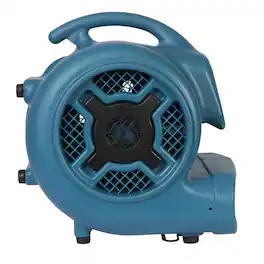 XPOWER - 1 HP 3600 CFM 3 Speed Air Mover, Carpet Dryer, Floor Fan, Blower - Blue