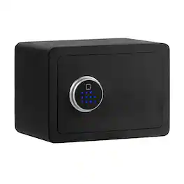 Ecooso - 2-Layer Security Safe Box with Interior LED Light, Electronic Keypad Lock, Home Valuables Safe