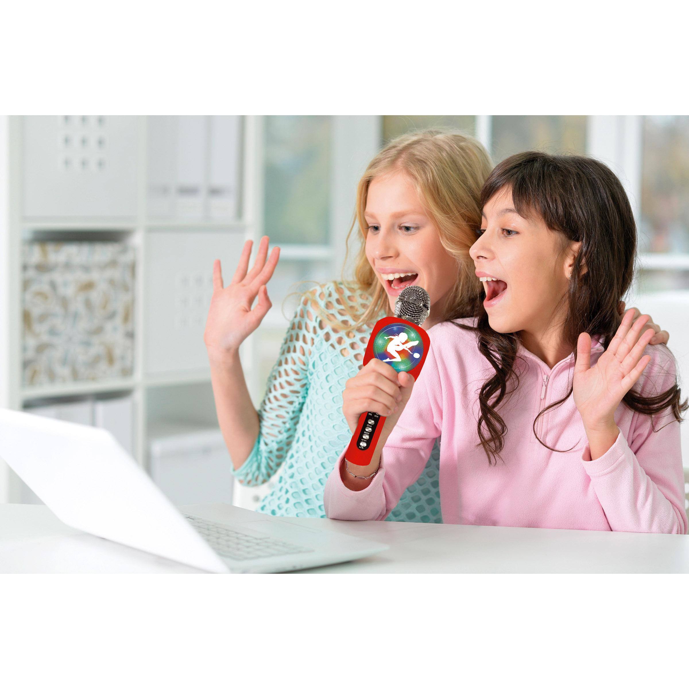 Alt View 4. Lexibook - Miraculous Bluetooth Karaoke Mic with Speaker. Lights & Voice Changer.