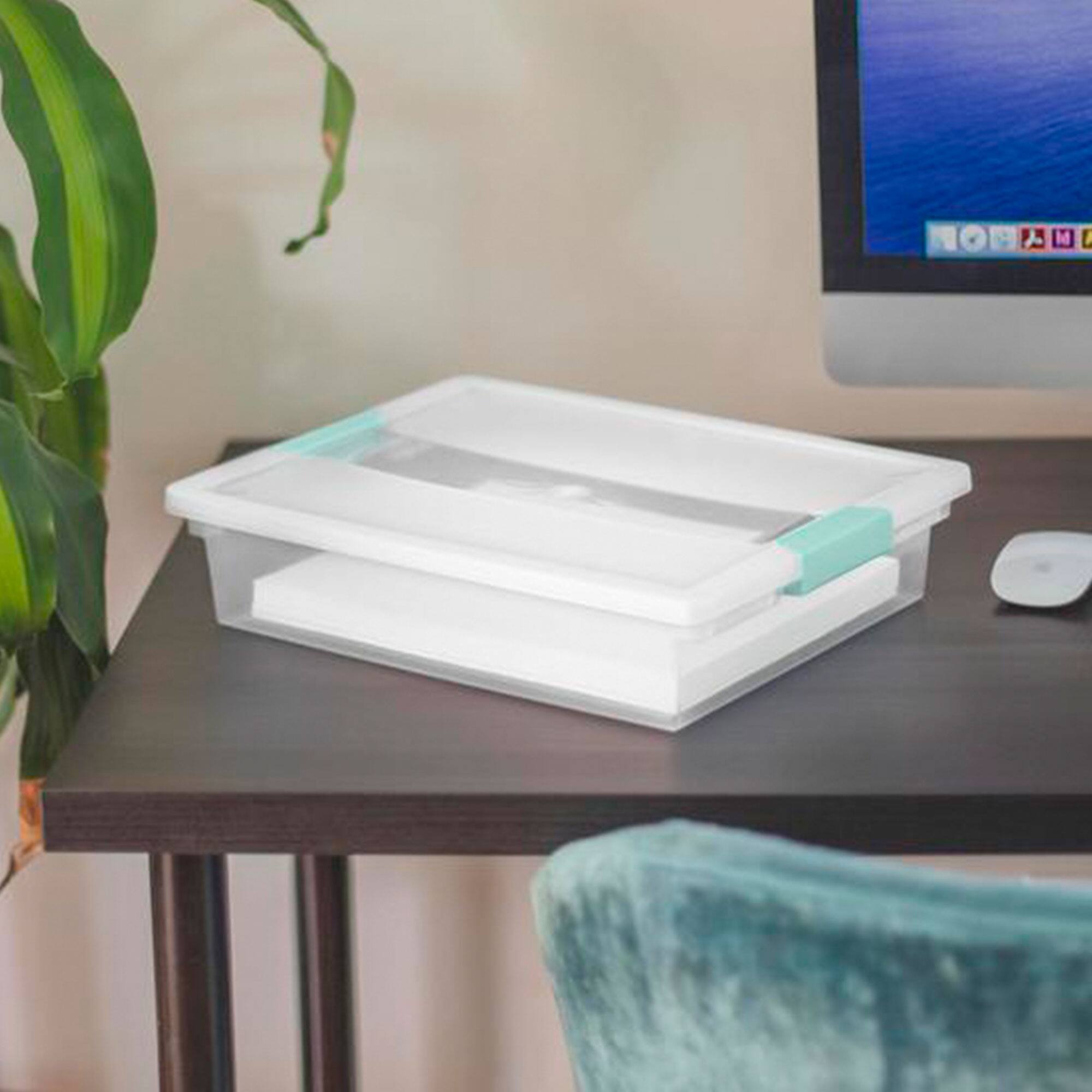 Alt View 8. Sterilite - Sterilite Large Clip Storage Box, 12 Pack, and Small Clip Storage Box, 6 Pack.