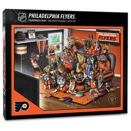 YouTheFan - Philadelphia Flyers Purebred Fans 18'' x 24'' A Real Nailbiter 500-Piece Puzzle - Multicolor