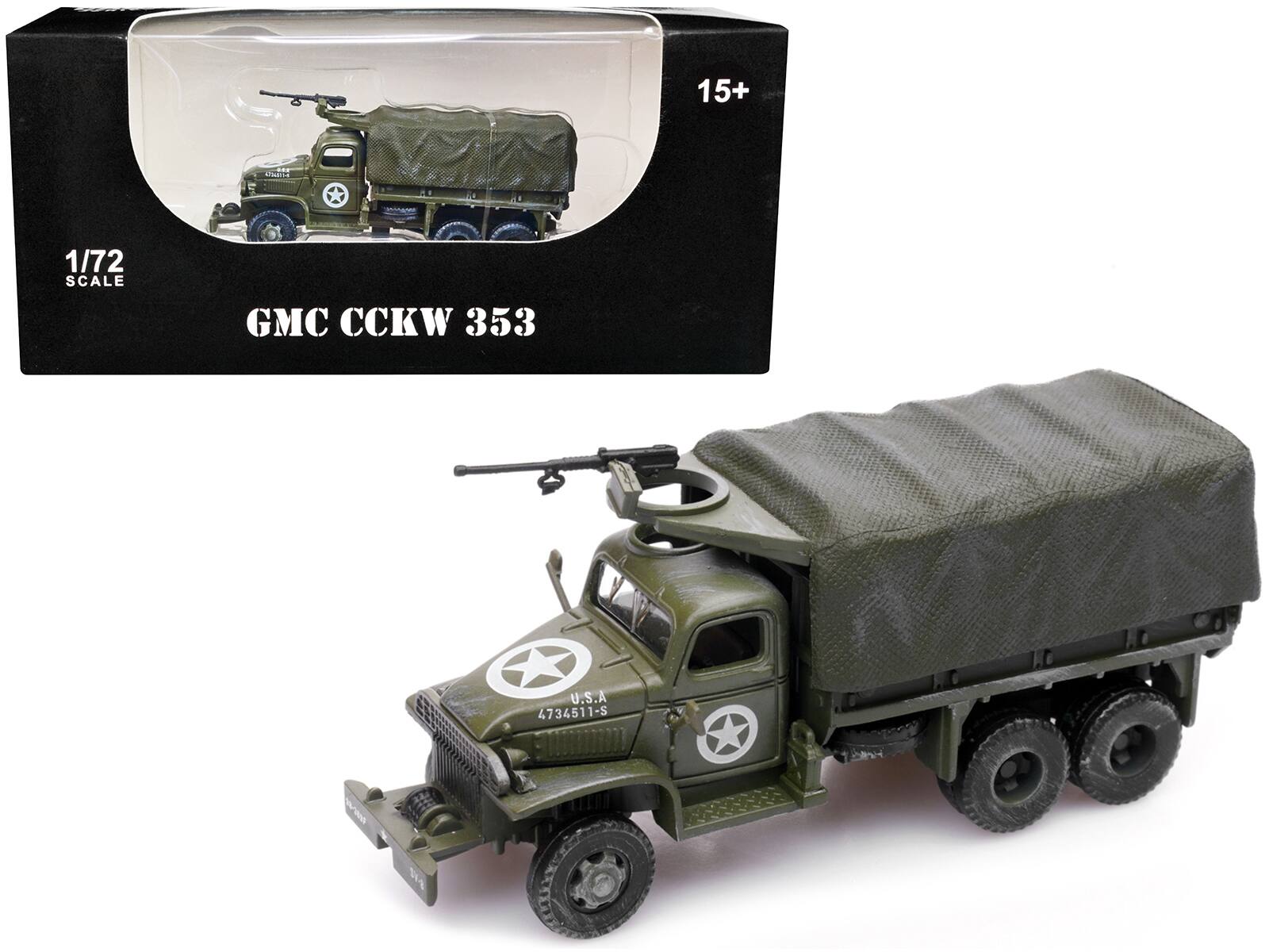 15+  
1/72 SCALE  
GMC CCKW 353  
U.S.A  
4734511-S