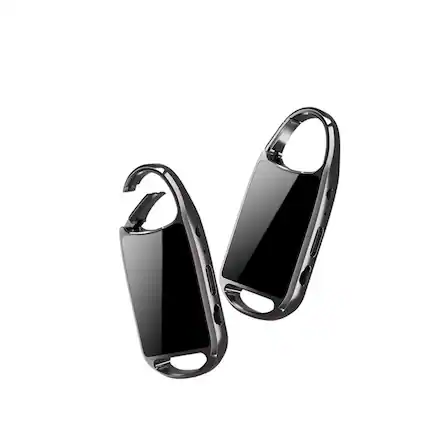 Front. Cluzine - 32G Mini Voice Recorder, Professional Noise Reduction Portable Recording Device for Lawyer Meeting Use - Black.