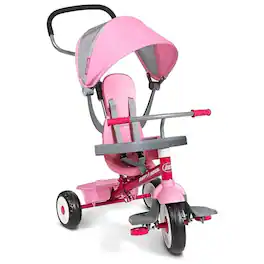 Radio Flyer - Refurbished Excellent - TODDLER TRICYCLE BIKE STROLLER ADJUSTABLE SEAT 481PZ - Pink