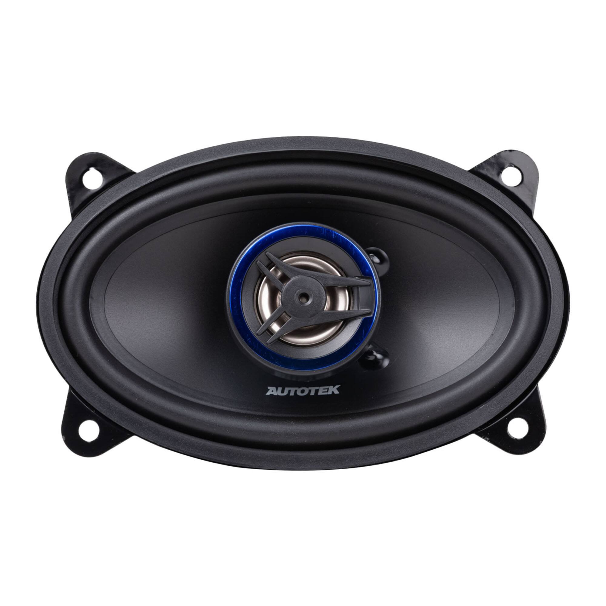 Alt View 5. AutoTek - Autotek Street Machine 200W 4 x6 in. 2 Way Car Audio Coaxial Speakers, Pair - Black.