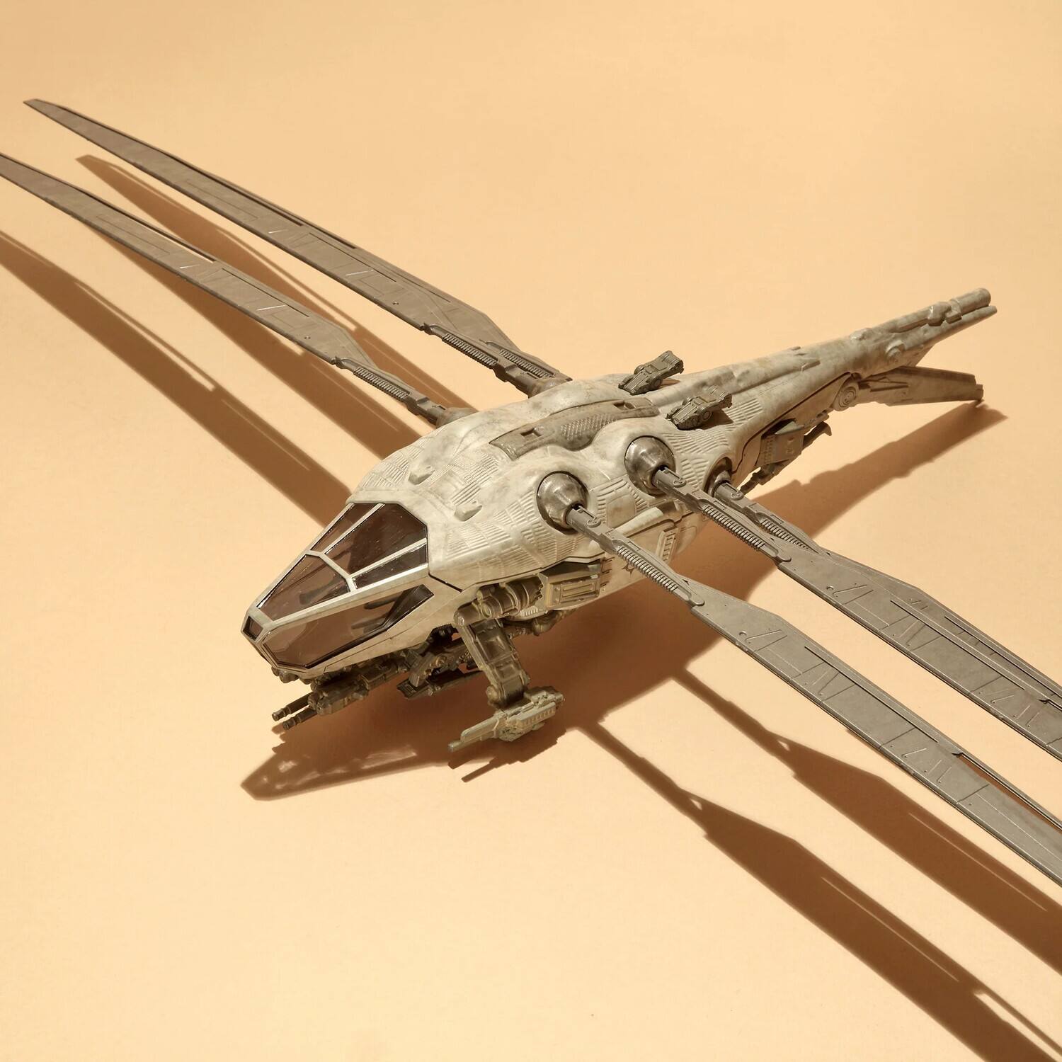 Alt View 3. PopMarket - Dune - Harkonnen Ornithopter Die-Cast 10.5" Flying Machine Ship   - COLLECTIBLES - Multicolor.