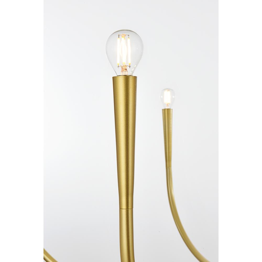 Alt View 2. Living District - Layne 50 inch chandelier in Brass - Brass.