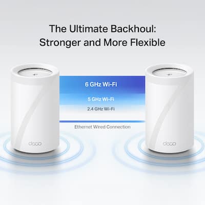 TP Link Deco 7 Pro BE11000 Tri Band Wi Fi 7 Whole Home Mesh Router TP Link Deco 7 Pro BE11000 Tri Band Wi Fi 7 Whole Home Mesh Router
