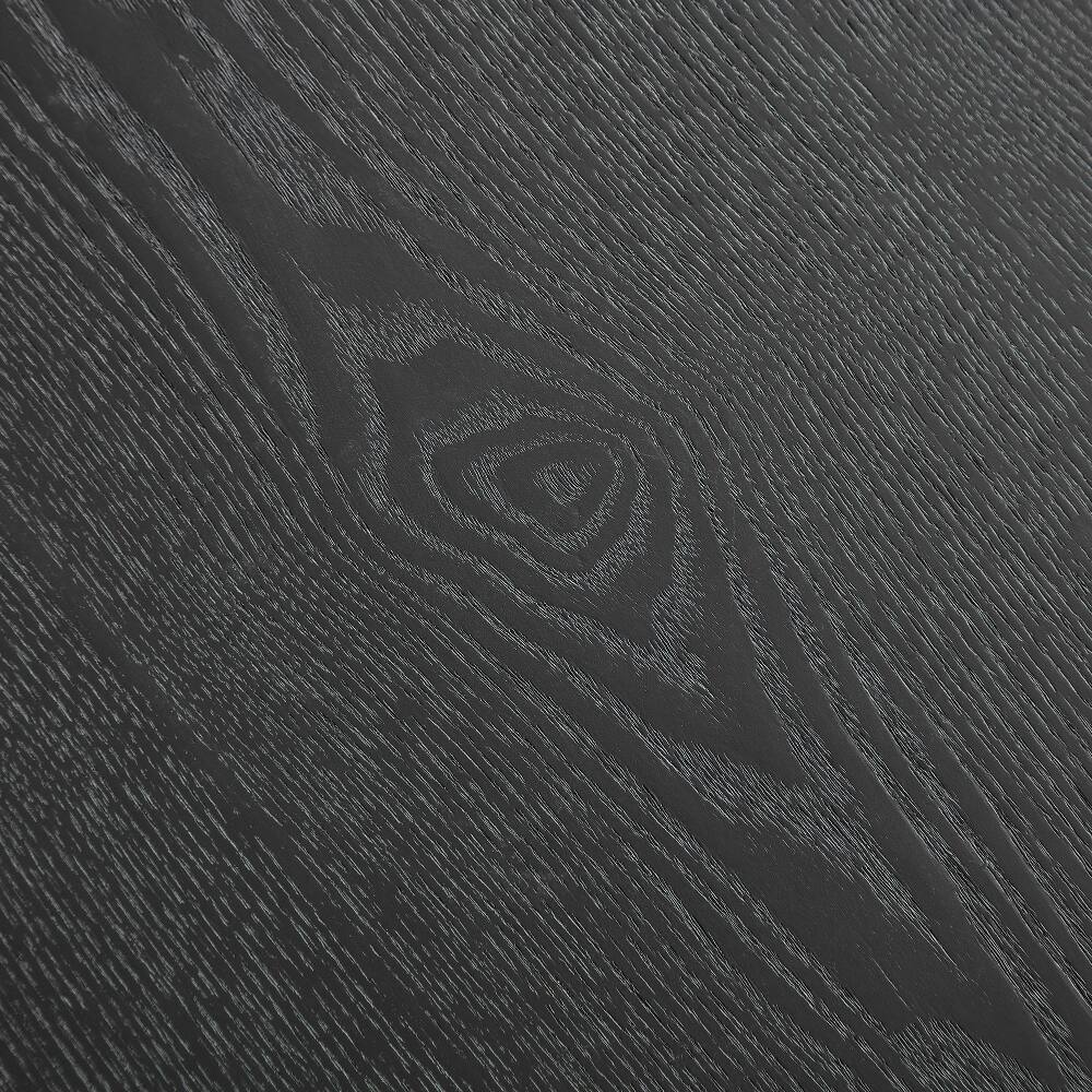 Alt View 9. Loheer - Loheer 2-Piece Modern Round Coffee Table Set Black Nesting Wood Veneer Easy Assembly - Black.