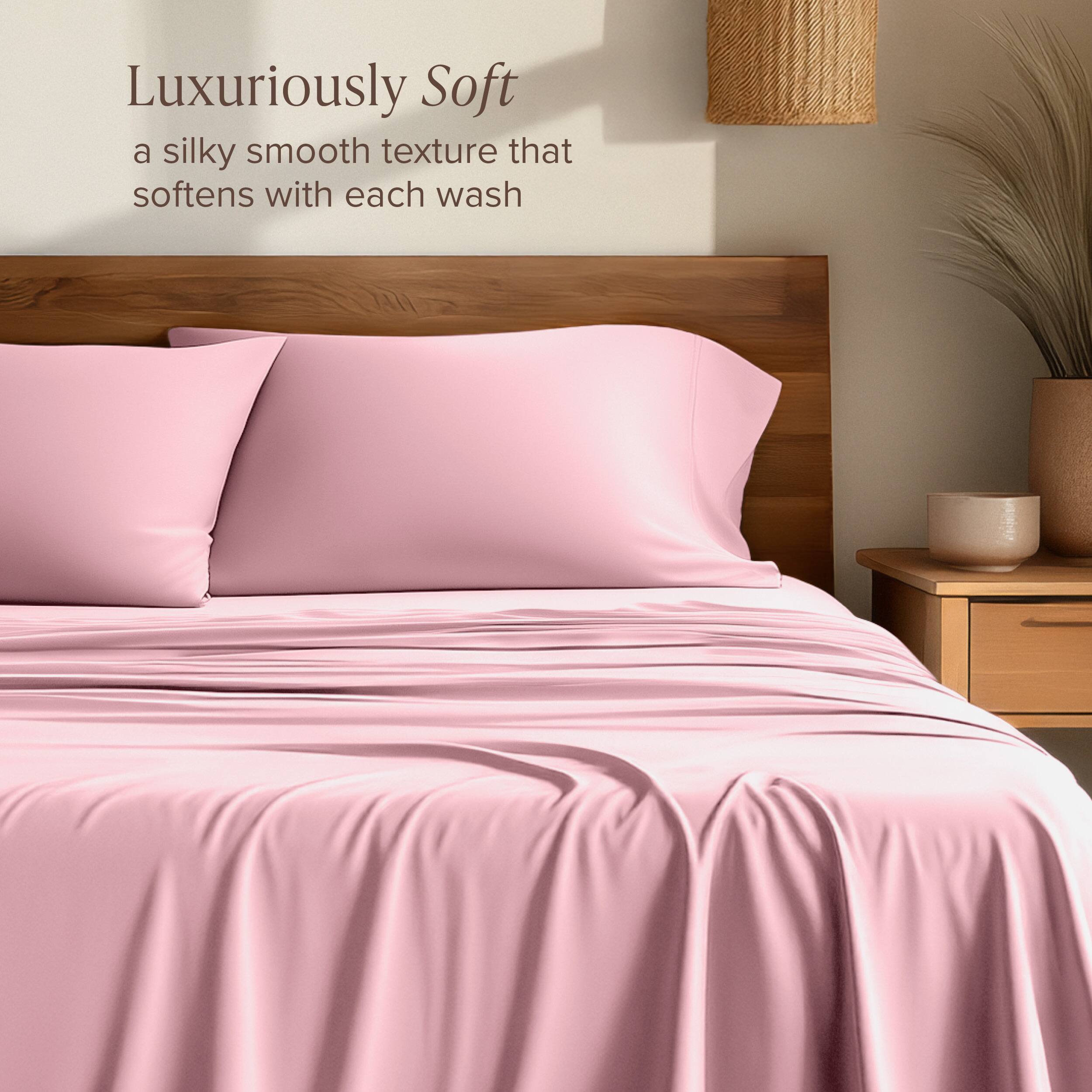 Luxuriously Soft  
a silky smooth texture that softens with each wash