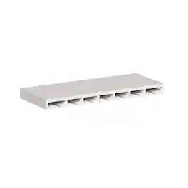 Boyel Living - 30-in W x 1.5-in H x 12-in D Slim Shaker RTA Kitchen Under Cabinet Glass Holder - Snow White