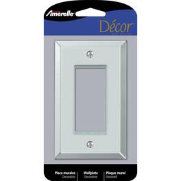 AMERELLE - 1 gang Acrylic Decorator Wall Plate 1 pk - Clear