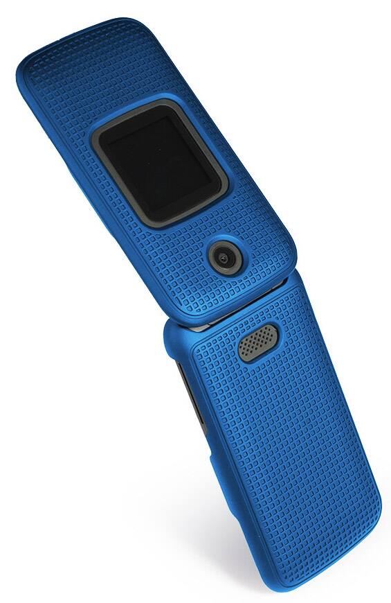 Alt View 3. Nakedcellphone - Hard Case for Alcatel Smartflip, Go Flip 3 (2019) - Blue.