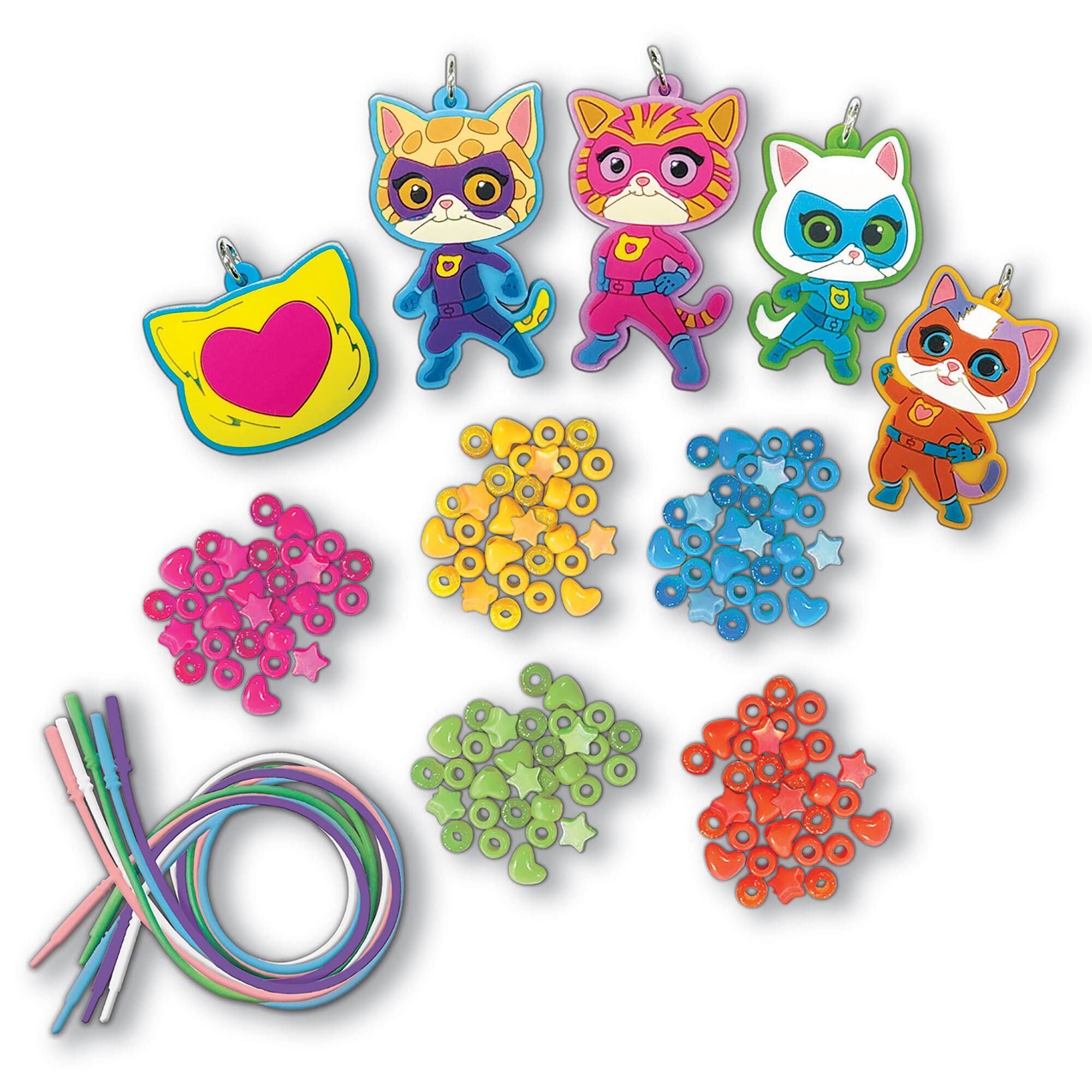 Left. Tara Toys - Tara Toys - Super Kitties - Necklace Activity Set, 161pc Jewelry Craft Kit.