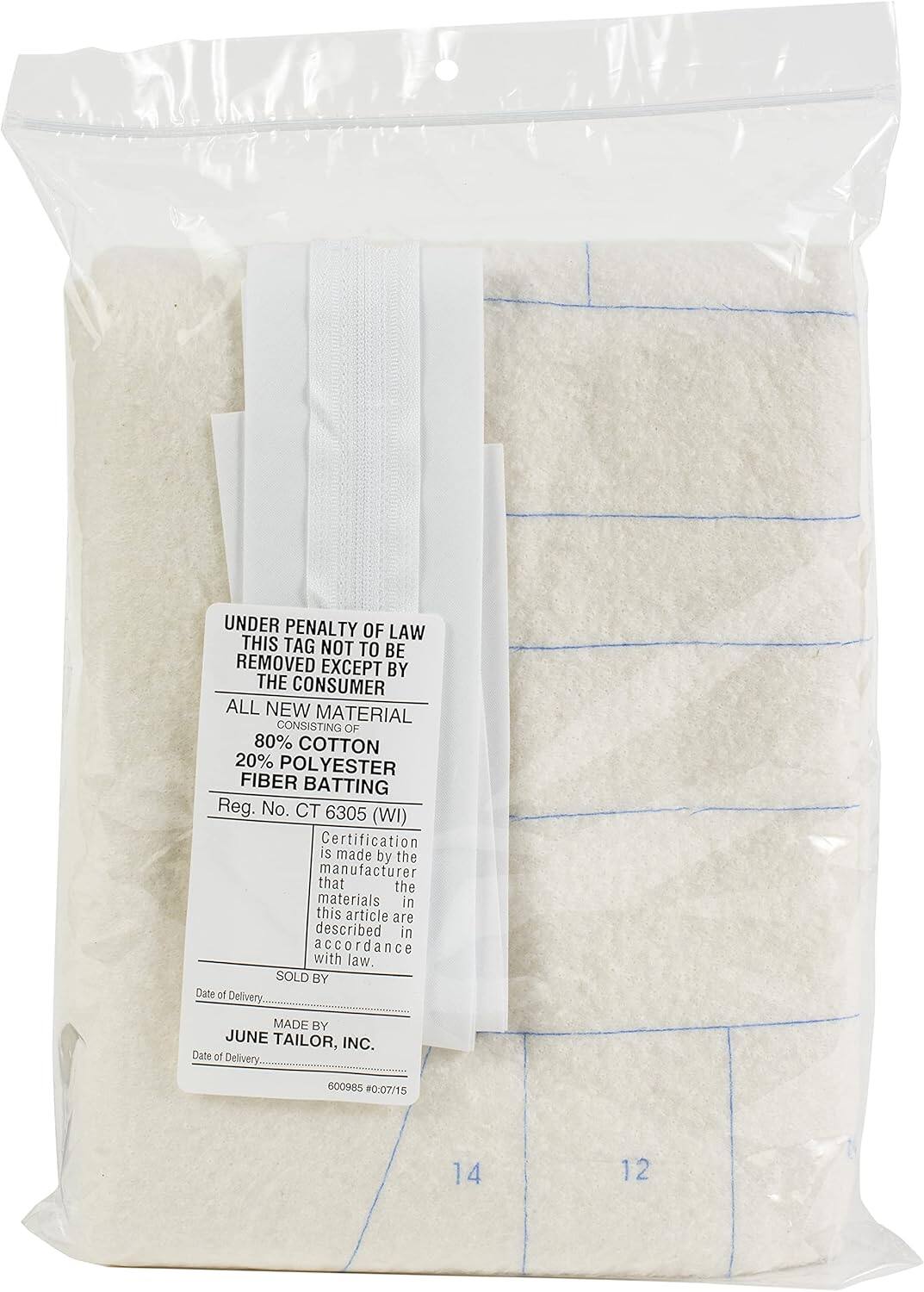 Front. AccuQuilt - Zippity Do Done Cosmetic Bags (2) - White Zip.