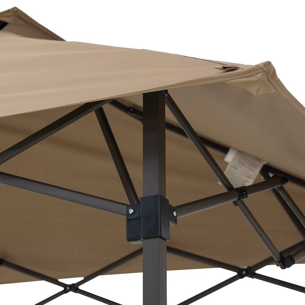 Alt View 4. SUNJOY - 8x5 ftPop up Grill Gazebo with Magnetic LED Light and Carrying Bag, Brown.